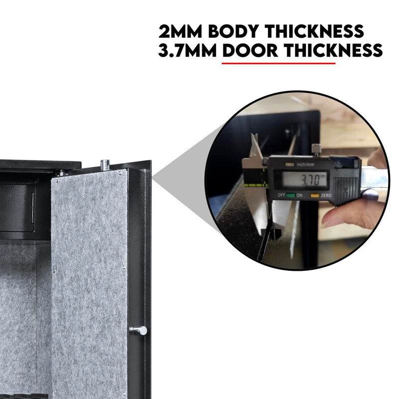 8 Gun Safe Firearm Rifle Storage Lock box Steel Cabinet Heavy Duty Locker CAT A+B