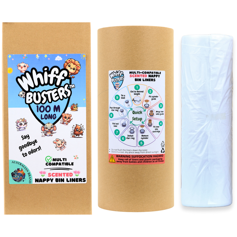 Whiff Busters 100m Scented Nappy Bin Liner Refills