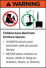 Tallboy MDF Brown Colour Waveform Design Three Drawers