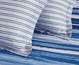 Print Microfibre Quilt Cover Set - Ultra Soft with Zipper Closure (Ethan, Queen Size)