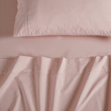 Gioia Casa Vintage Washed 100% Cotton Sheet Set with 2 Pillowcases - Pink - King Size