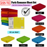 225TC Paris Romance Sheet Set Hot Pink King
