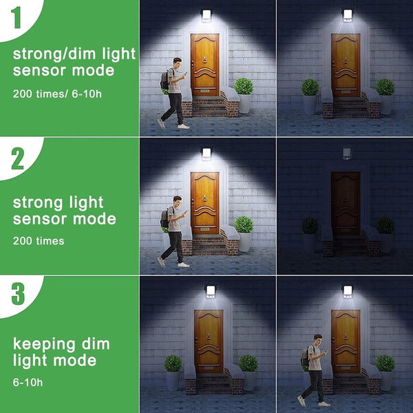 Clip-On Solar LED Light Outdoor Motion Sensor 45 LEDs IP65 Waterproof Security Wall Light