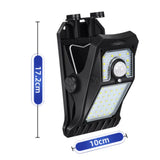 Clip-On Solar LED Light Outdoor Motion Sensor 45 LEDs IP65 Waterproof Security Wall Light