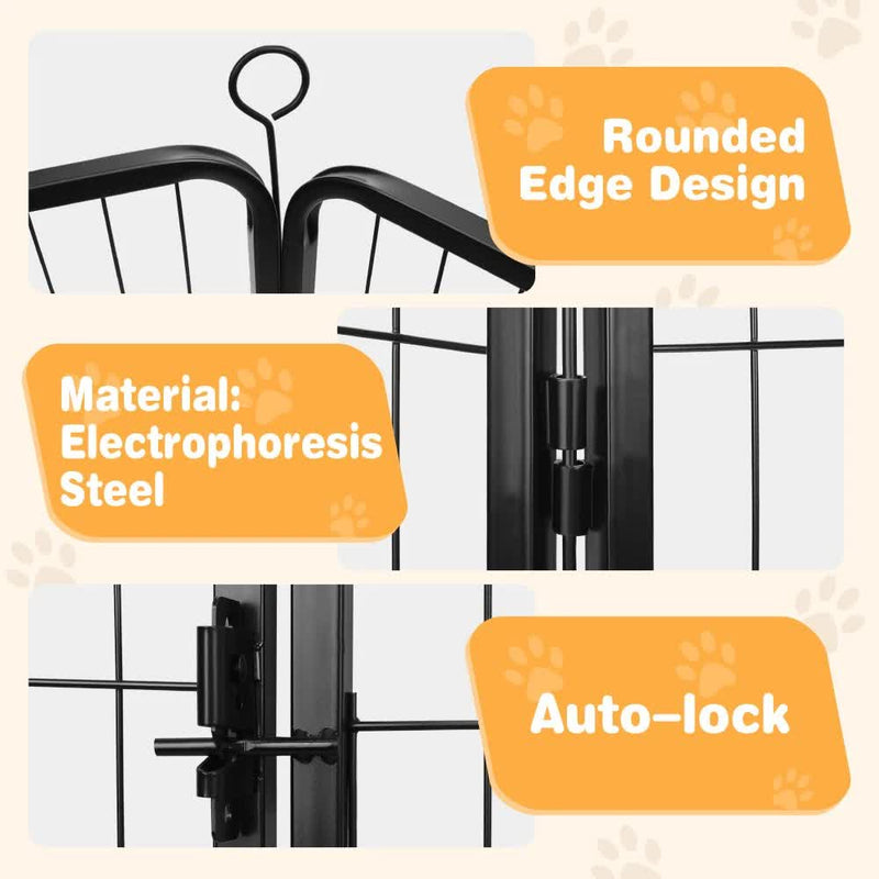 Pet Dog Playpen Puppy Exercise Cage Enclosure Fence Metal Outdoor 8 Panel