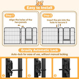 Pet Dog Playpen Puppy Exercise Cage Enclosure Fence Metal Outdoor 8 Panel