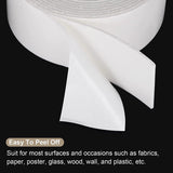 Double Sided White Pe Foam Sticky Tape Mounting Diy Craft Strong Adhesive 2.5M - 20mm*2.5m