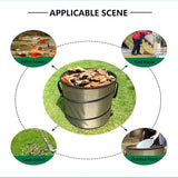 Folding Garden Leaf Bin Portable Outdoor Storage Bucket Camping Trash Can