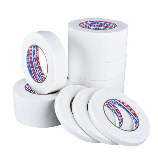 Double Sided White PE Foam Sticky Tape Mounting DIY Craft Strong Adhesive 2.5m - 15mm*2.5m