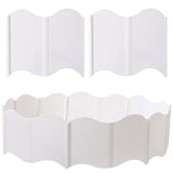 20PCS Garden Edging Fence Decorative Plastic Lawn Border Panels Landscaping - Green