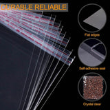 100Pcs Self-Adhesive Clear Opp Cellophane Bags with Air Hole - 6*6+2cm