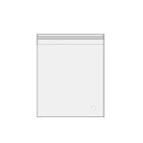 100Pcs Self-Adhesive Clear Opp Cellophane Bags with Air Hole - 6*6+2cm