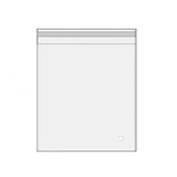 100Pcs Self-Adhesive Clear Opp Cellophane Bags with Air Hole - 6*6+2cm