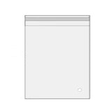 100Pcs Self-Adhesive Clear Opp Cellophane Bags with Air Hole - 6*6+2cm