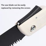 Folding Outdoor Hand Saw Portable Quick Cutting Pruning Garden Tree Logging Tool - 250mm