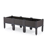 Outdoor Rectangular Balcony Vegetable Planter Box Garden Flower Planting