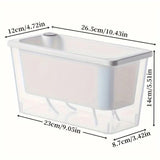 Balcony Vegetable Pot Planter Lazy Self Priming Flower Pot for Indoor Gardening - White