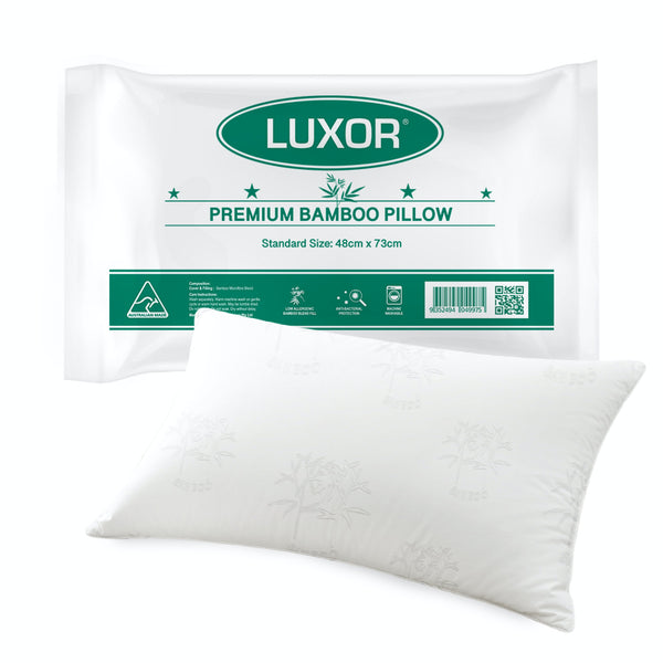 Bamboo Cooling Pillow | Luxor  | Standard Size Single Pack | Australian Made
