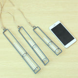 Charming Iron Art Glass Wall Hanging for Home Gardening - Bonsai Decor Accessory m