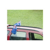 2x AUSTRALIA CAR FLAG with Window Clip Flags | Australia Day | 30cm x 45cm