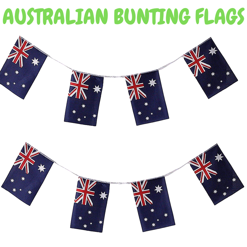 7m AUSTRALIA BUNTING FLAG | Australian Day Colours Party Banner Flags Decor