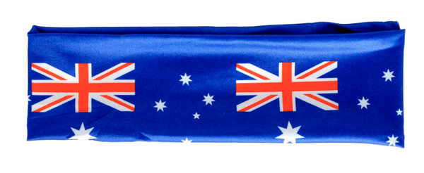 Australia Flag Headband | Tennis | Cricket | Australia Day | Aussie Costume in Blue