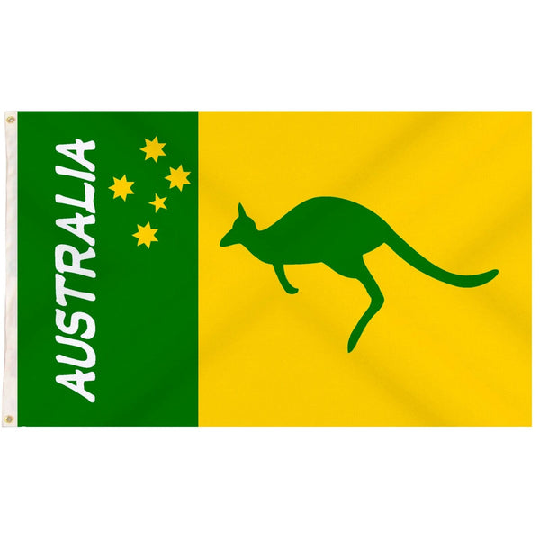 Australian Green and Yellow Flag | 90x150cm | Australia Day