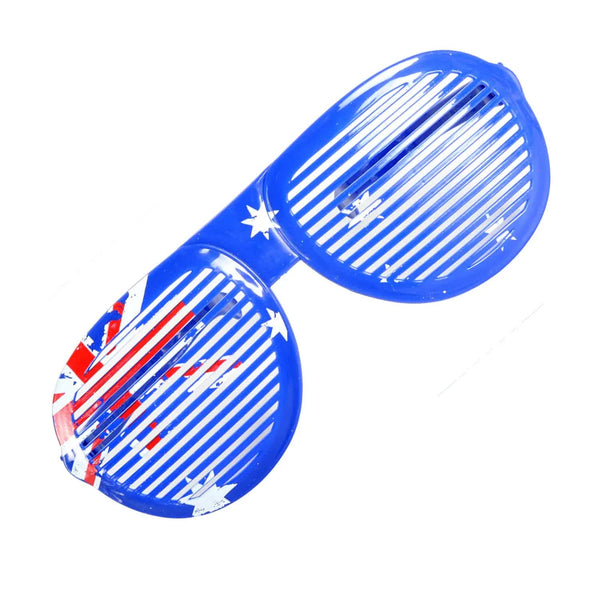 Jumbo Party Costume Glasses  | Australian Flag Design | Wayfarer Oversized 26cm Wide
