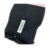 3 Pairs PREMIUM BAMBOO SOCKS Mens Heavy Duty Thick Work Socks BULK Cushion - Black - 7-11