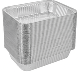 240x Aluminium Disposable Foil Food Container Trays Pans Baking Roast Bulk 32.5x26x5.5cm