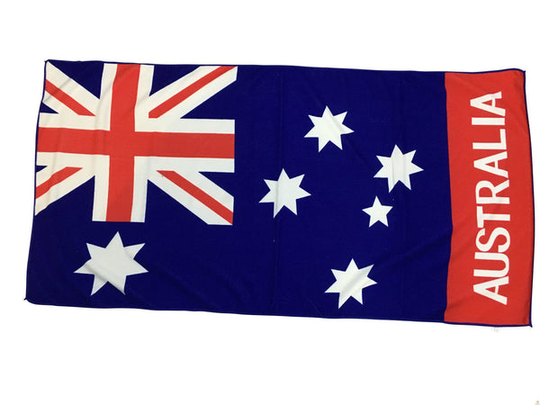 AUSTRALIA FLAG BEACH TOWEL | Souvenir Australian Day | 150cm x 75cm