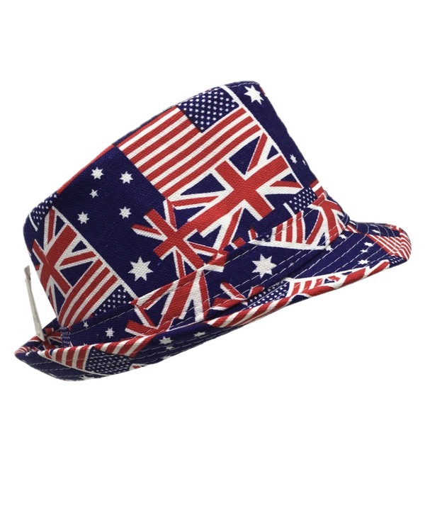 AUSTRALIA TRILBY HAT USA America England UK Aussie Fedora Cap Party