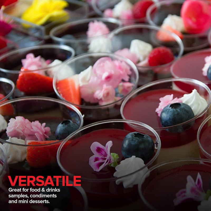 1080pcs 30ml Reusable & Disposable Plastic Shot Glasses Clear Cups Event Tastings Bulk