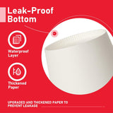 1000x 12oz Premium Paper Coffee Cups in White Bulk Wax Free Extra Strong in White