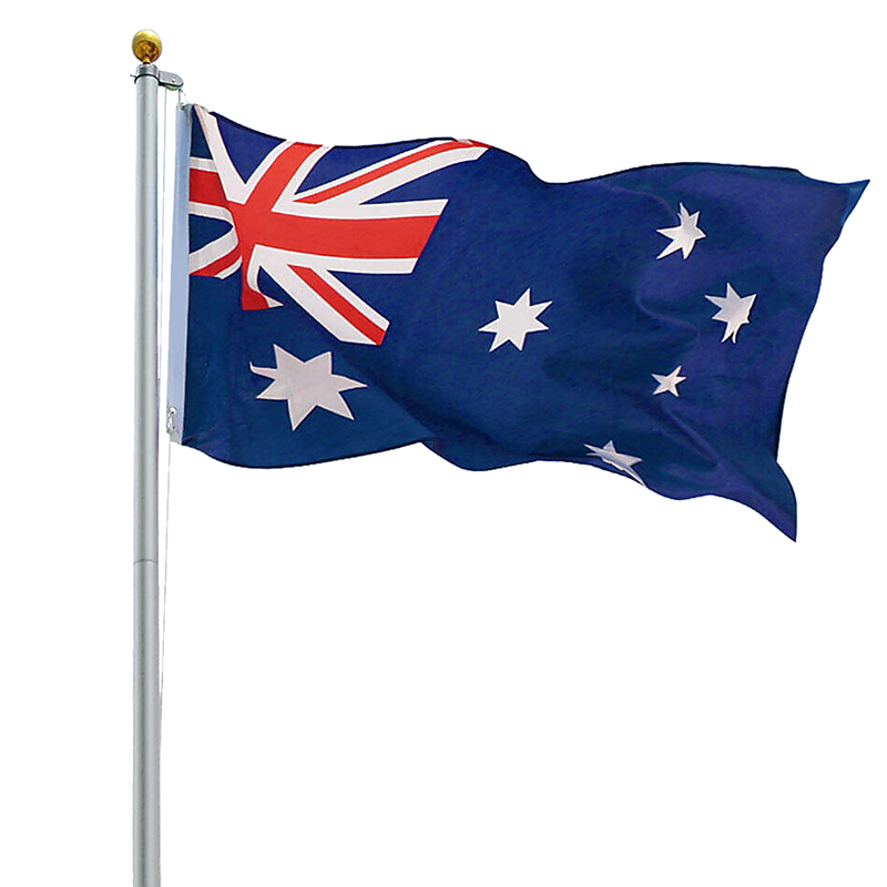 6.0m Flag Pole Full Set | Kit with Australian Flag
