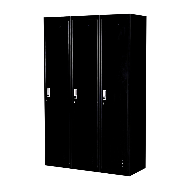 Three-Door Side by Side Office Gym Shed Storage Locker