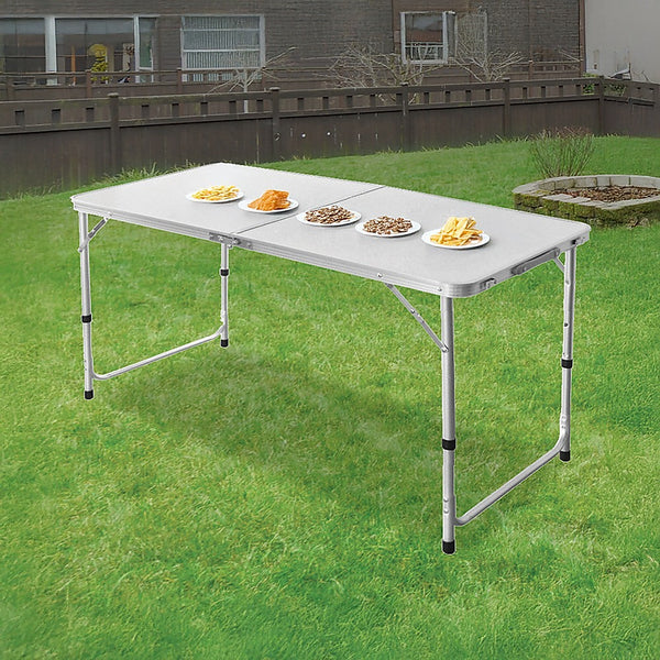 Aluminium Folding Table 120cm Portable Indoor Outdoor Picnic Party Camping Tables