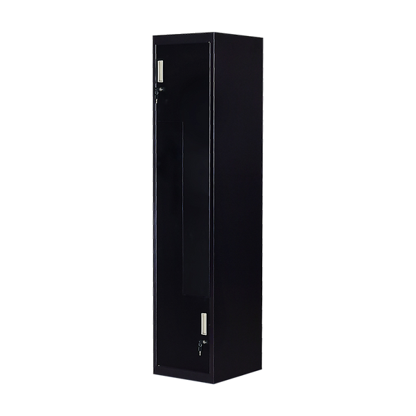 Black Two-Door L-shaped Office Gym Shed Storage Lockers