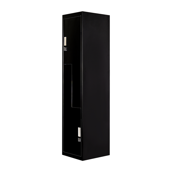 Black Two-Door L-shaped Office Gym Shed Storage Lockers