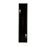 Black Two-Door L-shaped Office Gym Shed Storage Lockers