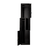 Black Two-Door L-shaped Office Gym Shed Storage Lockers