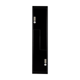 Black Two-Door L-shaped Office Gym Shed Storage Lockers