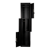 Black Two-Door L-shaped Office Gym Shed Storage Lockers