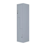 Grey Two-Door L-shaped Office Gym Shed Storage Lockers