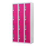 12-Door Locker for Office Gym Shed School Home Storage - 3-Digit Combination Lock