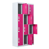 12-Door Locker for Office Gym Shed School Home Storage - 3-Digit Combination Lock