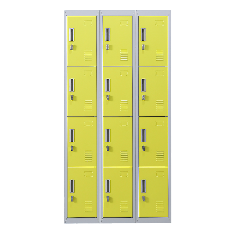 12-Door Locker for Office Gym Shed School Home Storage - Padlock-operated