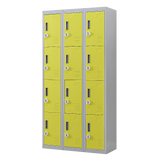 12-Door Locker for Office Gym Shed School Home Storage - 3-Digit Combination Lock
