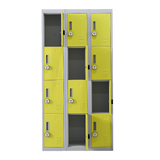 12-Door Locker for Office Gym Shed School Home Storage - 4-Digit Combination Lock