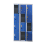 12-Door Locker for Office Gym Shed School Home Storage - Padlock-operated